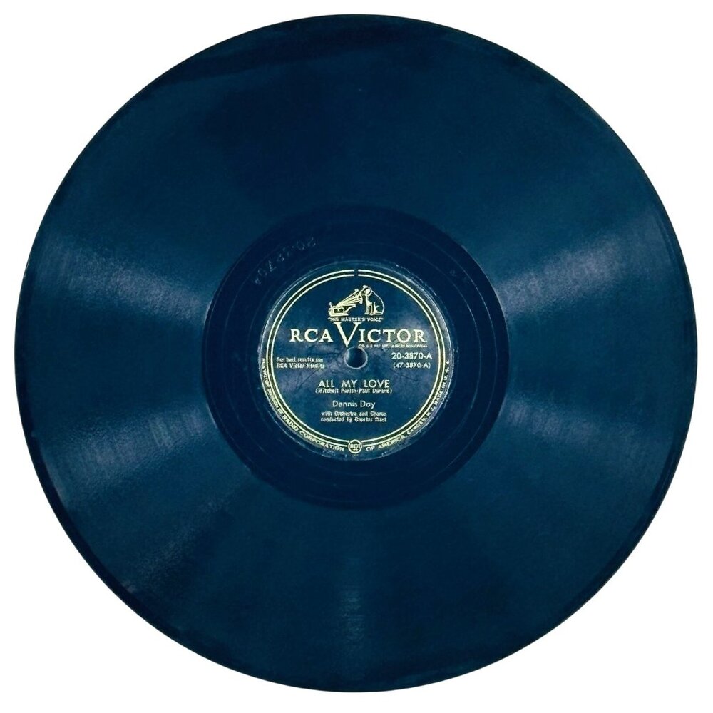 Dennis Day All My Love 10 Inch Shellac 78 RPM RCA Victor 20-3870